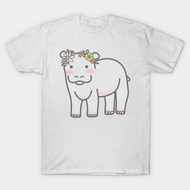 Little Hippo T-Shirt by Wlaurence